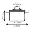 Fotogalerie - Kastrol VISION Â¤14 cm s poklicÃ­, 1,0 l