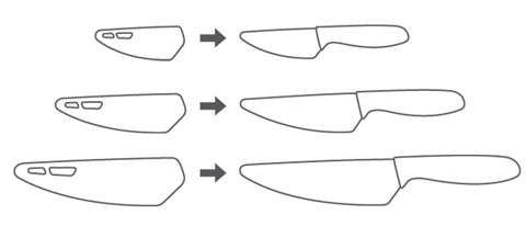 Nůž s keramickou čepelí VITAMINO