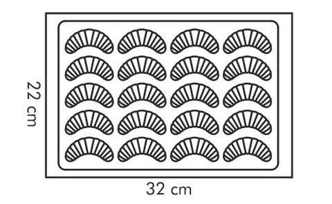  Forma na vanilkové rohlíčky DELÍCIA SILICON